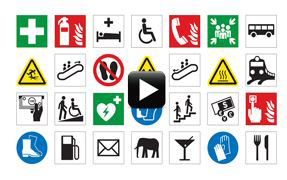 For more information on best practices related to ISO symbols, watch a short, educational video produced by Clarion Safety Systems.